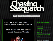 Tablet Screenshot of chasingsasquatch.com